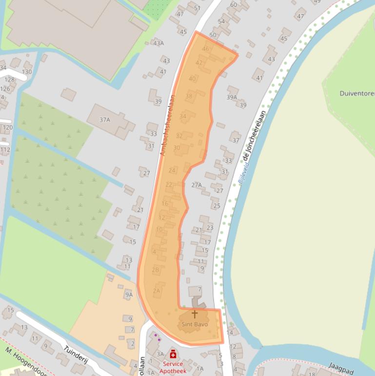 Kaart van postcodegebied 3481GL.