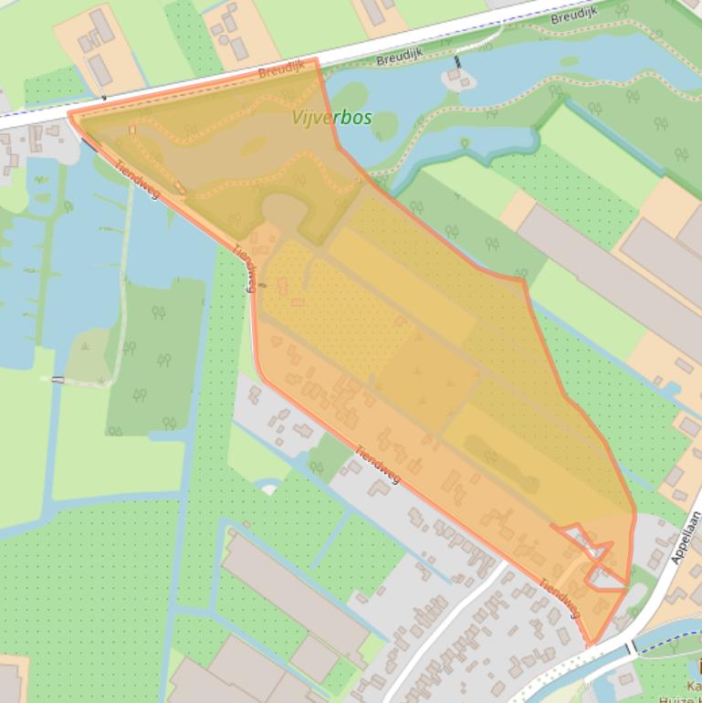 Kaart van postcodegebied 3481GT.