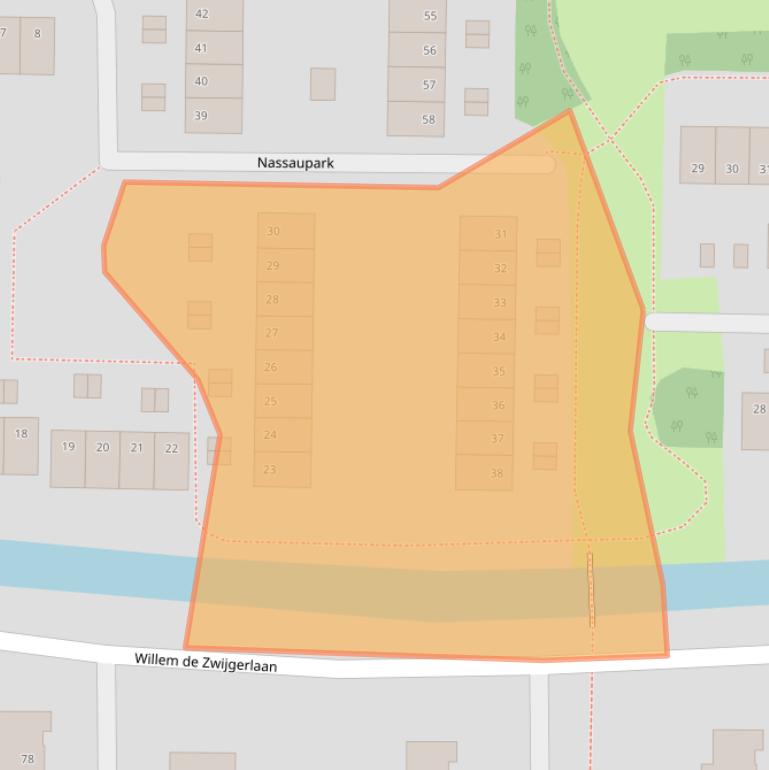 Kaart van postcodegebied 3481HE.