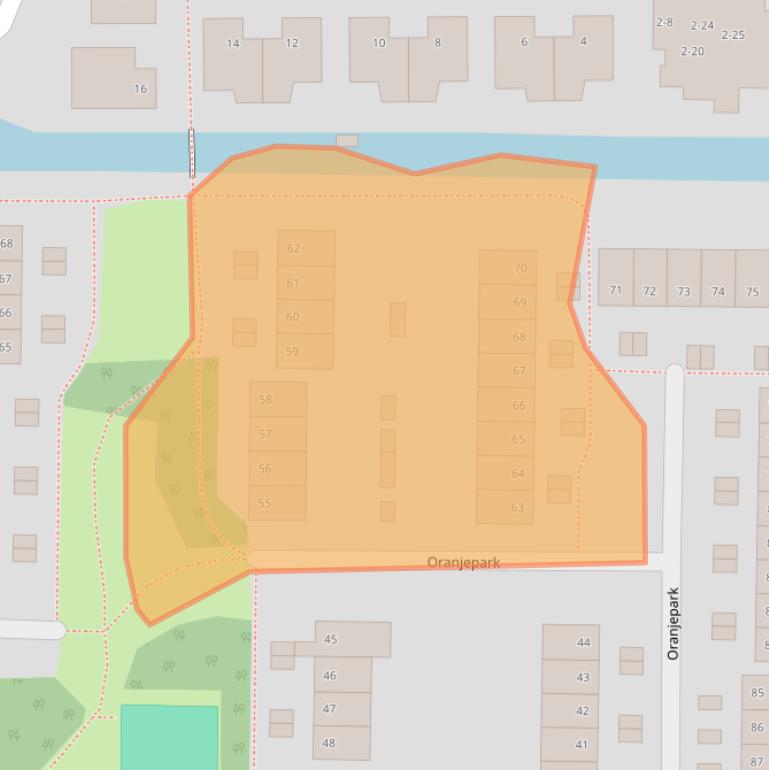 Kaart van postcodegebied 3481HL.