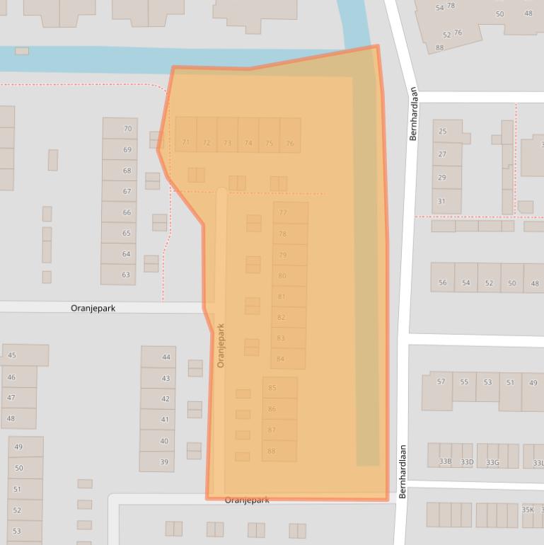 Kaart van postcodegebied 3481HM.