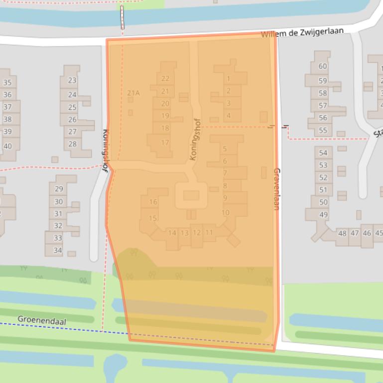 Kaart van postcodegebied 3481HN.