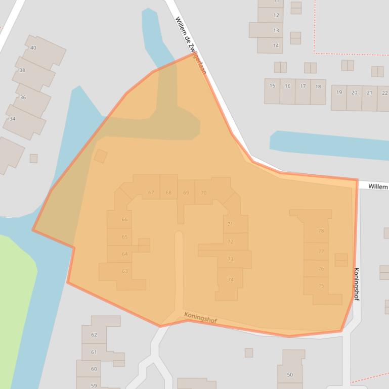 Kaart van postcodegebied 3481HS.