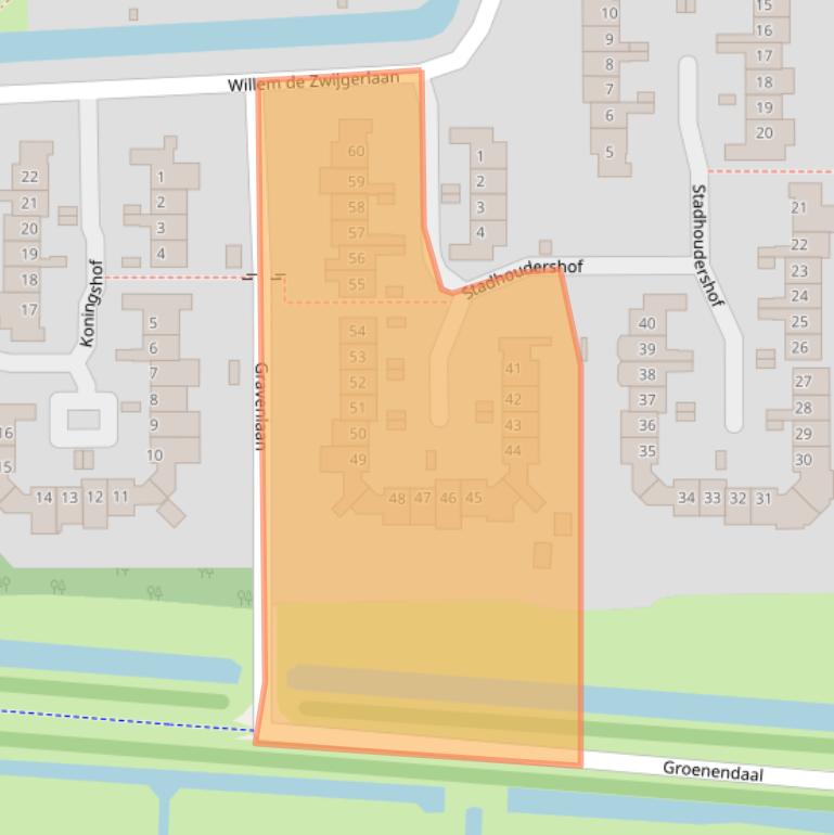 Kaart van postcodegebied 3481HW.