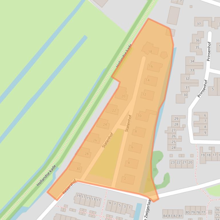 Kaart van postcodegebied 3481KH.