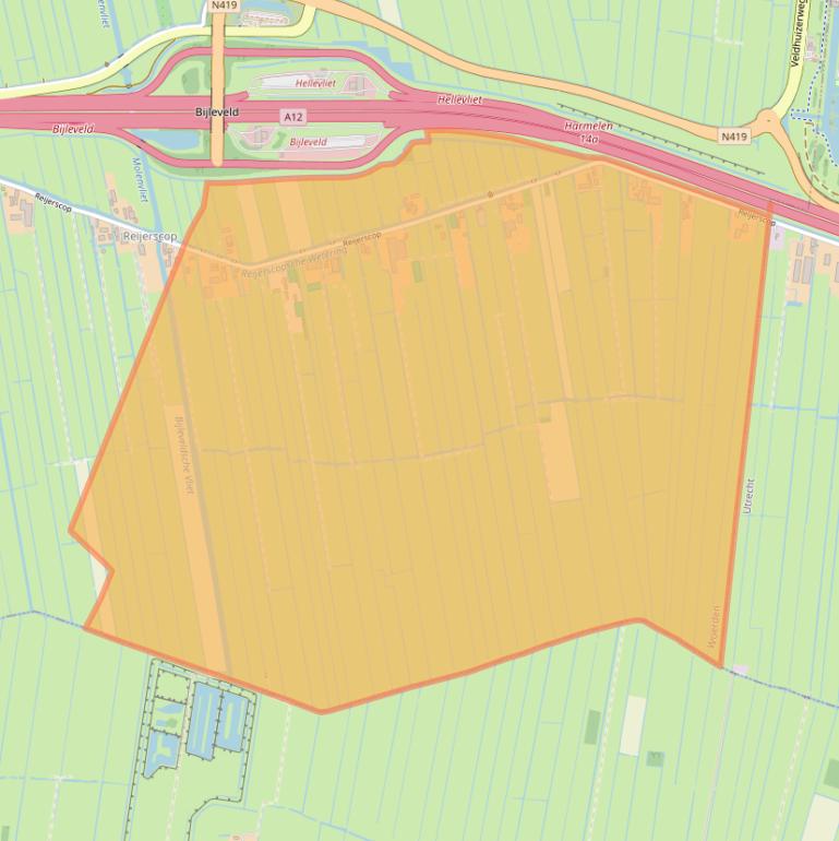 Kaart van postcodegebied 3481LD.