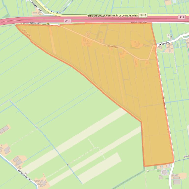 Kaart van postcodegebied 3481LG.