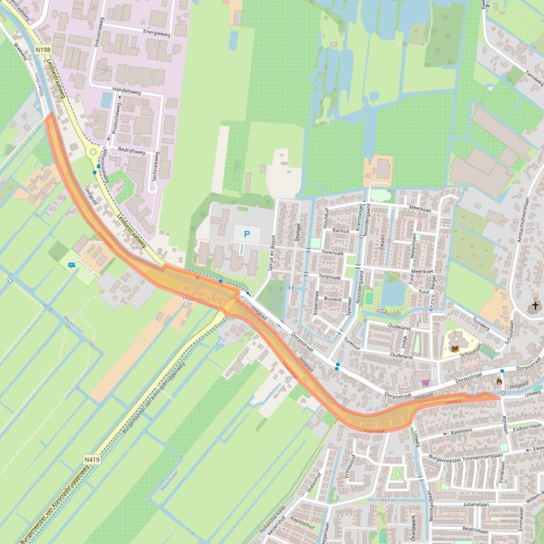 Kaart van postcodegebied 3481LJ.