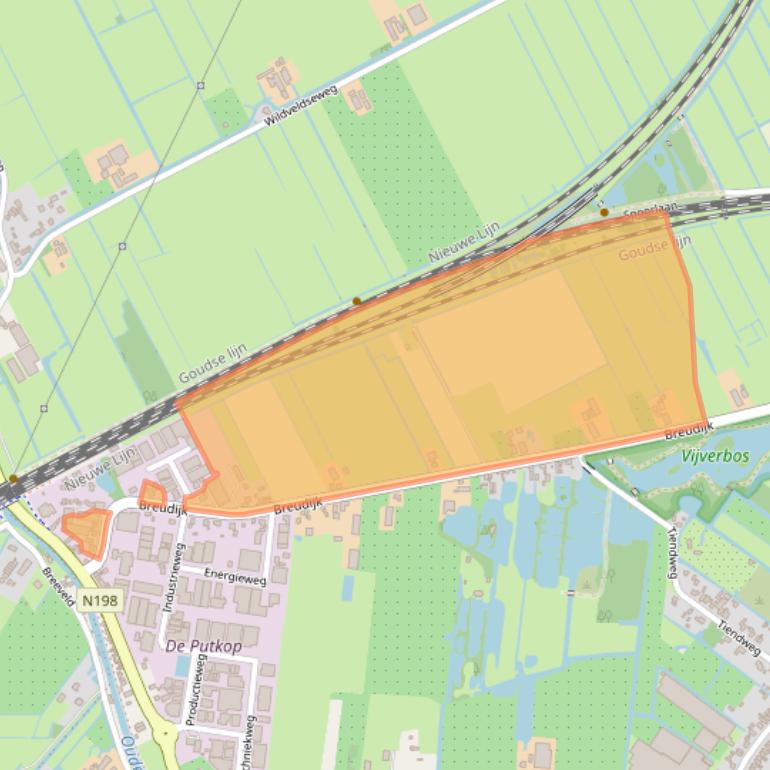 Kaart van postcodegebied 3481LM.