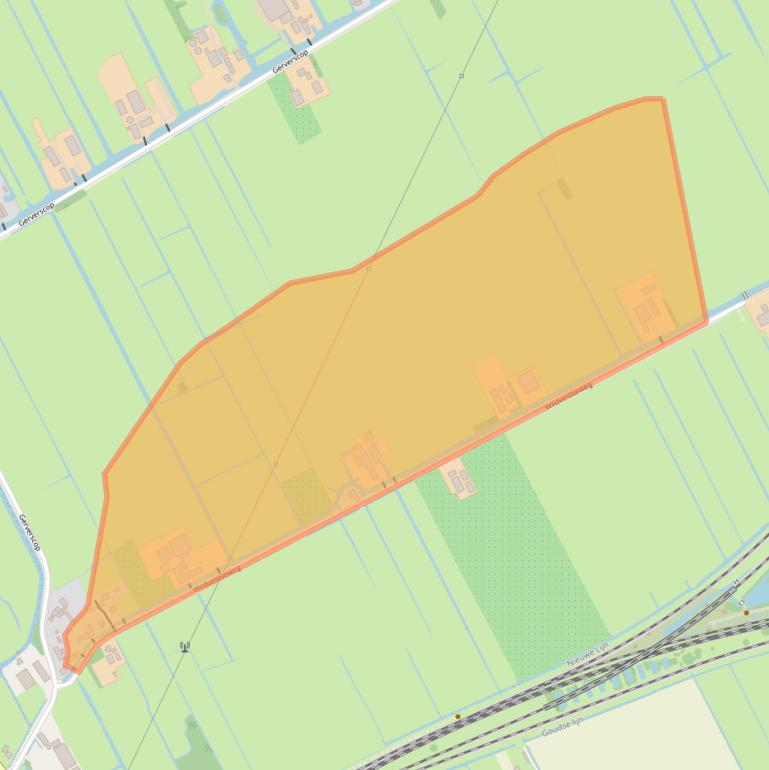 Kaart van postcodegebied 3481LW.