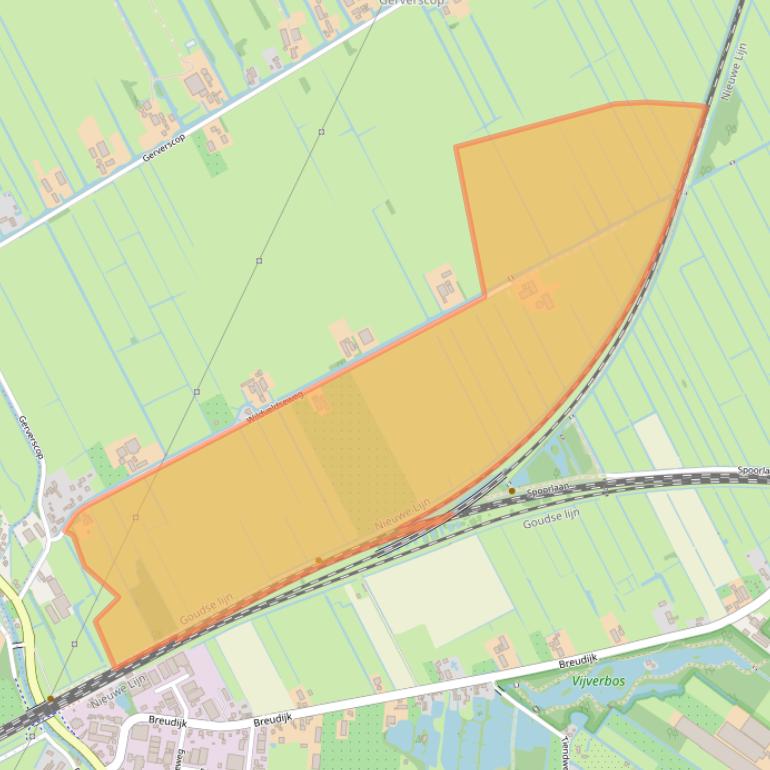 Kaart van postcodegebied 3481LX.