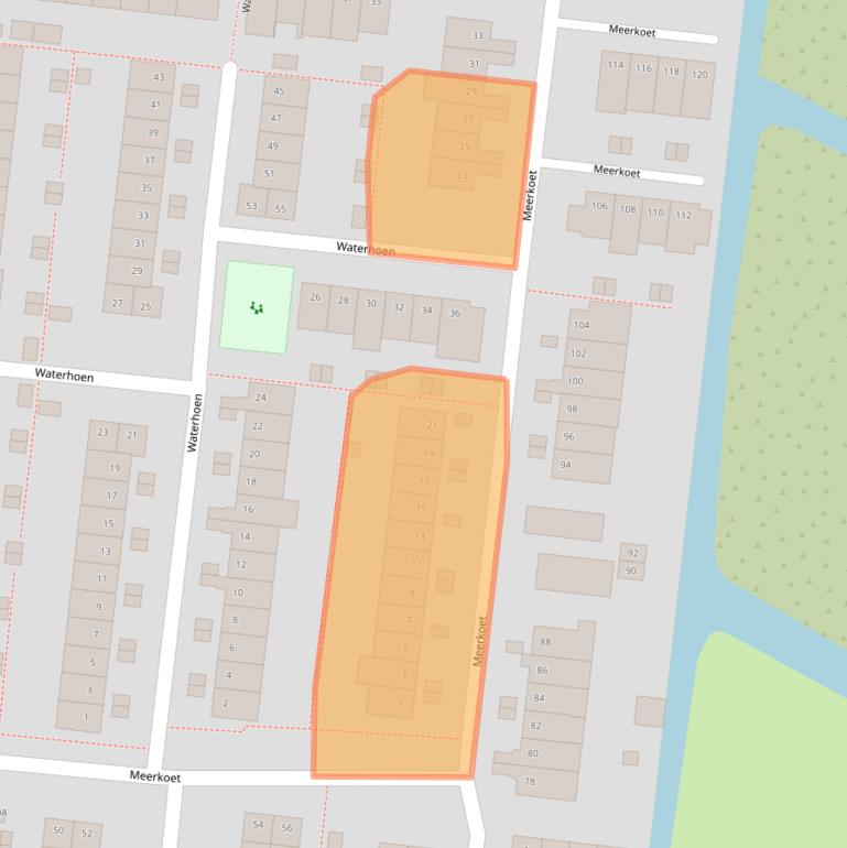 Kaart van postcodegebied 3481TA.