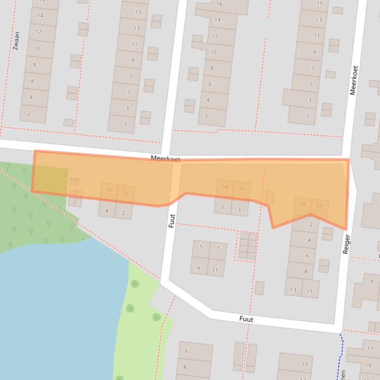 Kaart van postcodegebied 3481TE.