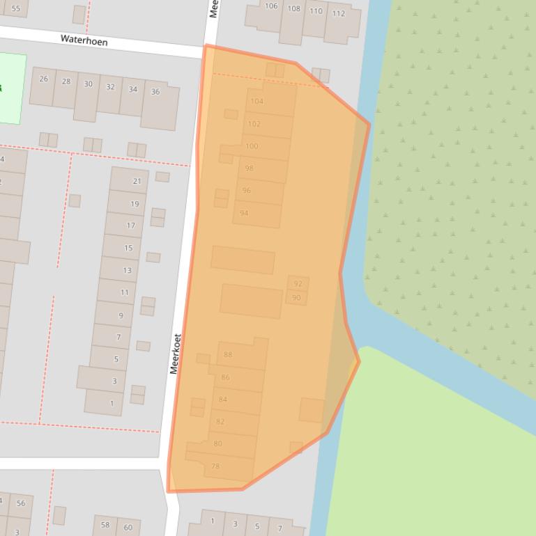 Kaart van postcodegebied 3481TG.