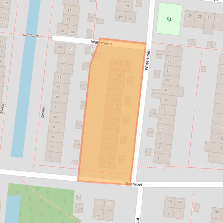 Kaart van postcodegebied 3481TK.