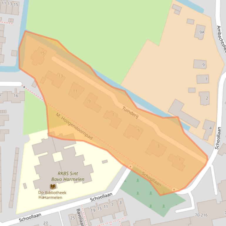 Kaart van postcodegebied 3481TW.