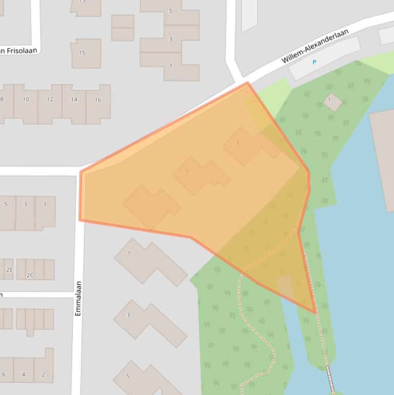 Kaart van postcodegebied 3481VA.