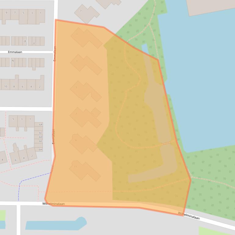 Kaart van postcodegebied 3481VB.