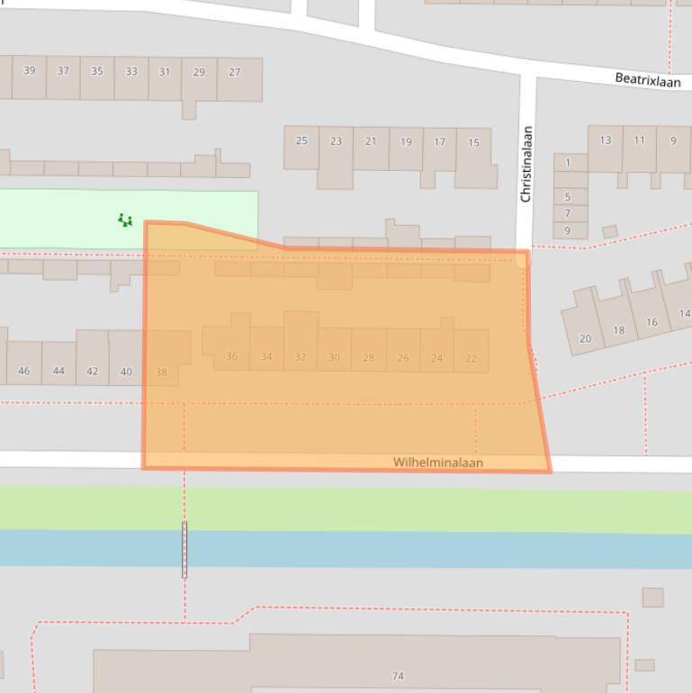 Kaart van postcodegebied 3481VE.