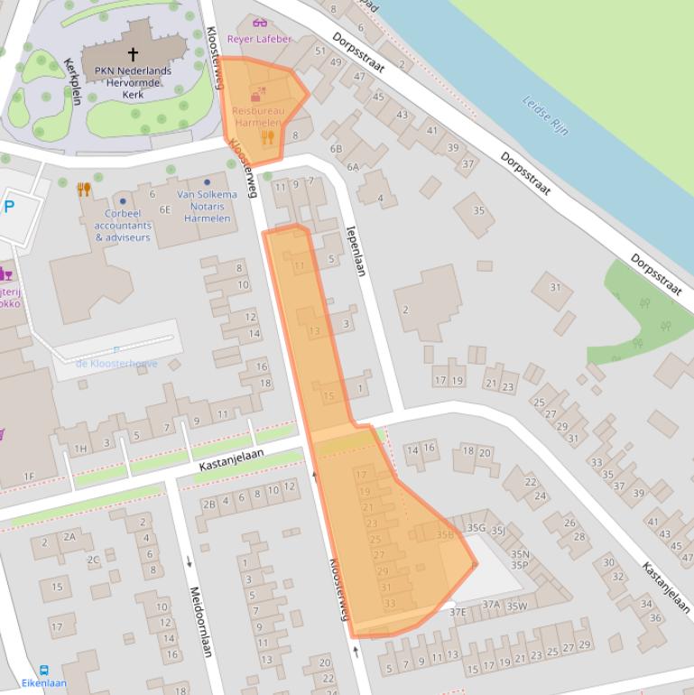 Kaart van postcodegebied 3481XB.