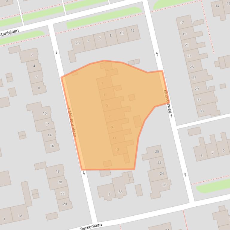 Kaart van postcodegebied 3481XK.