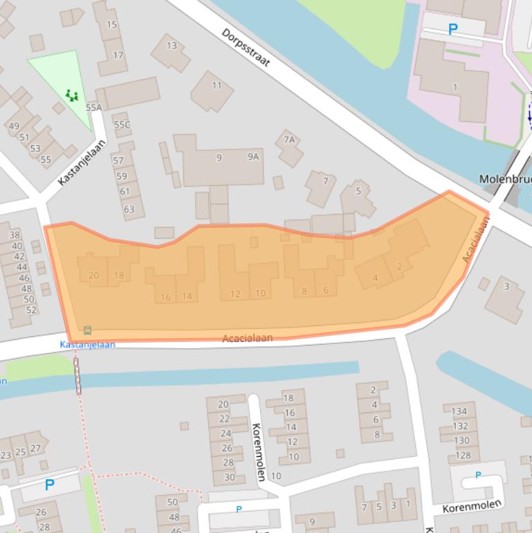 Kaart van postcodegebied 3481XS.