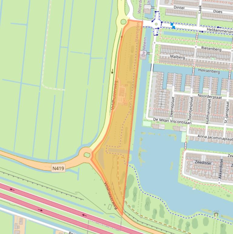 Kaart van postcodegebied 3481ZZ.