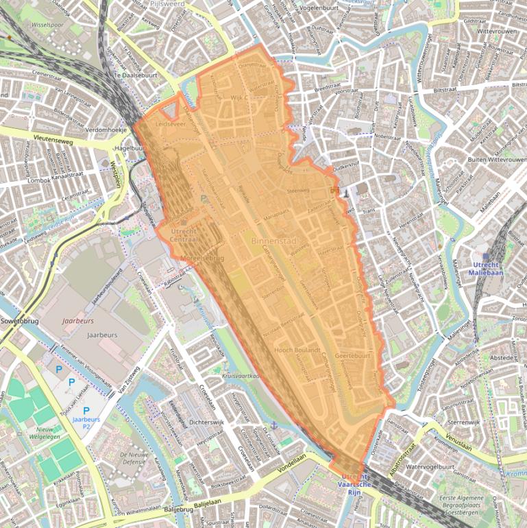 Kaart van postcodegebied 3511.