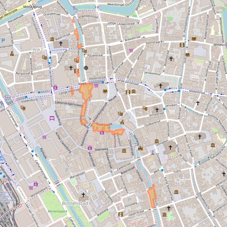 Kaart van postcodegebied 3511AL.