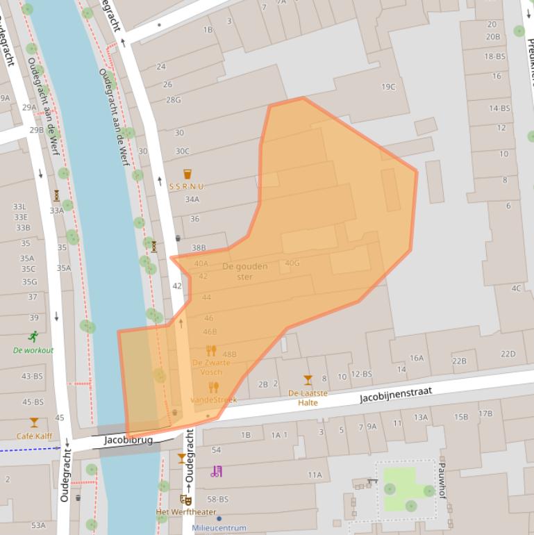 Kaart van postcodegebied 3511AR.