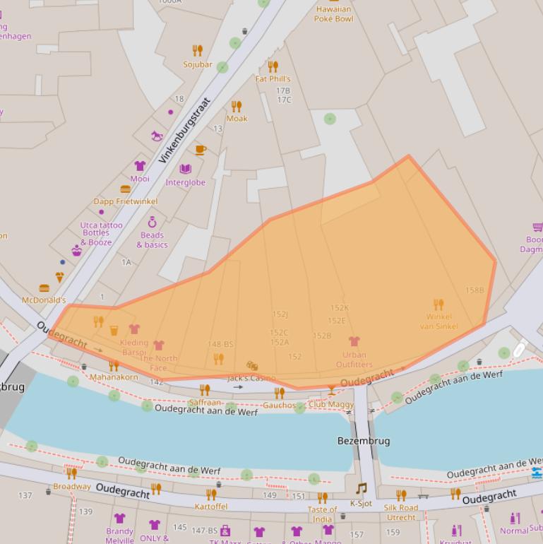 Kaart van postcodegebied 3511AZ.