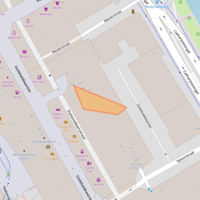 Kaart van postcodegebied 3511DV.