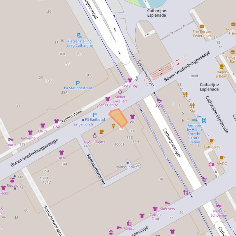 Kaart van postcodegebied 3511EE.