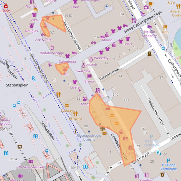 Kaart van postcodegebied 3511EL.