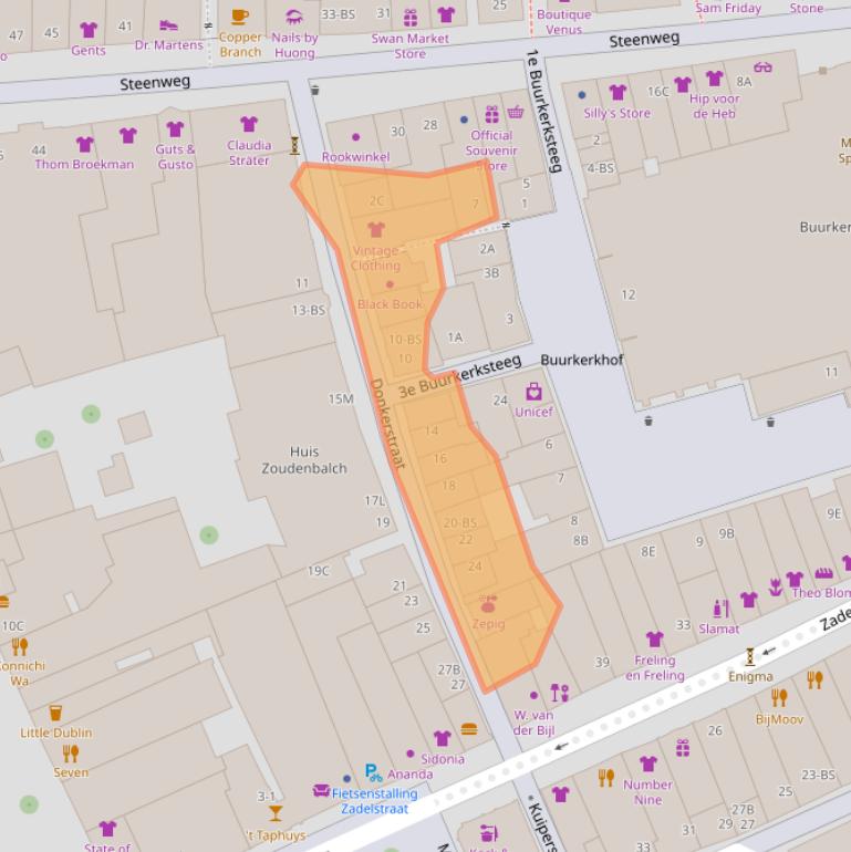 Kaart van postcodegebied 3511KA.
