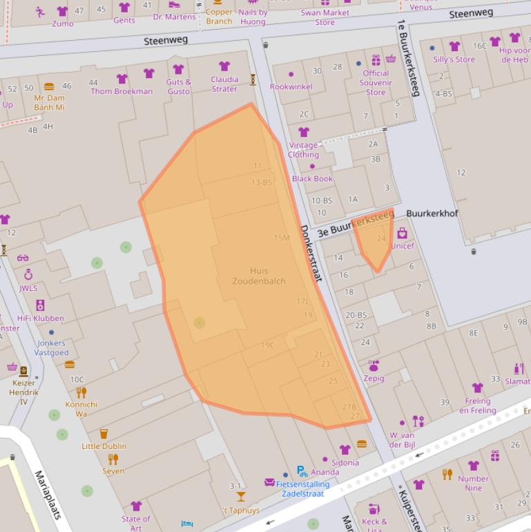 Kaart van postcodegebied 3511KB.