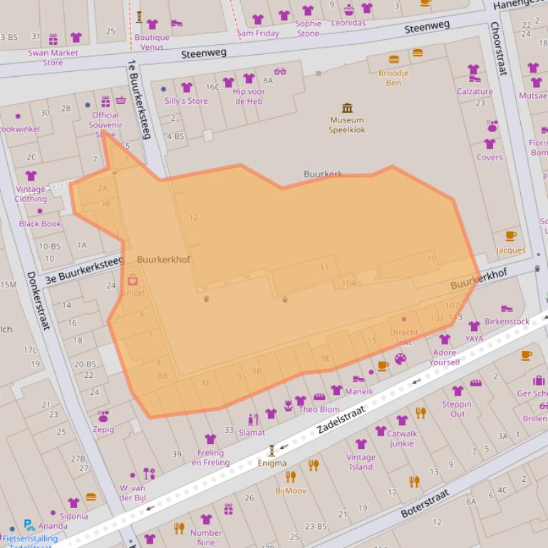 Kaart van postcodegebied 3511KC.