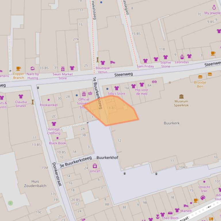 Kaart van postcodegebied 3511KD.