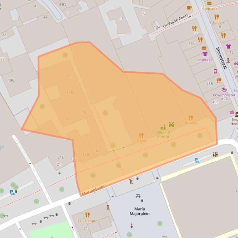 Kaart van postcodegebied 3511LJ.