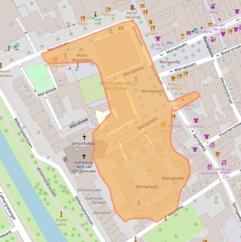 Kaart van postcodegebied 3511LL.