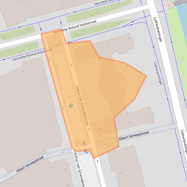 Kaart van postcodegebied 3511MD.