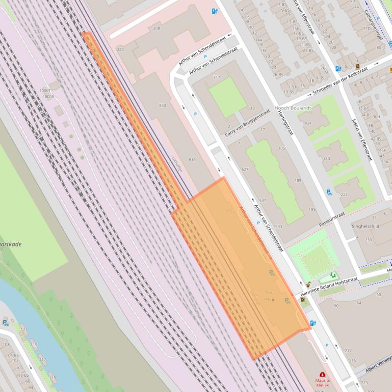 Kaart van postcodegebied 3511MK.
