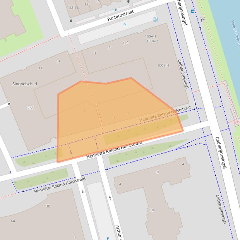 Kaart van postcodegebied 3511MT.