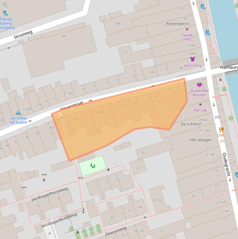 Kaart van postcodegebied 3511NC.