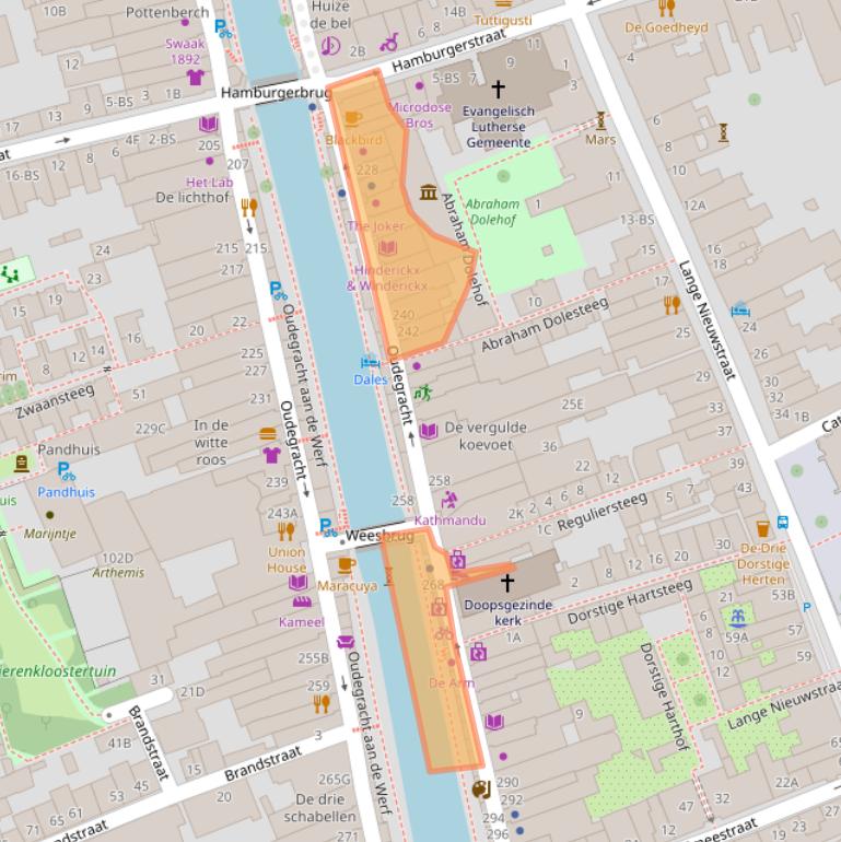 Kaart van postcodegebied 3511NT.