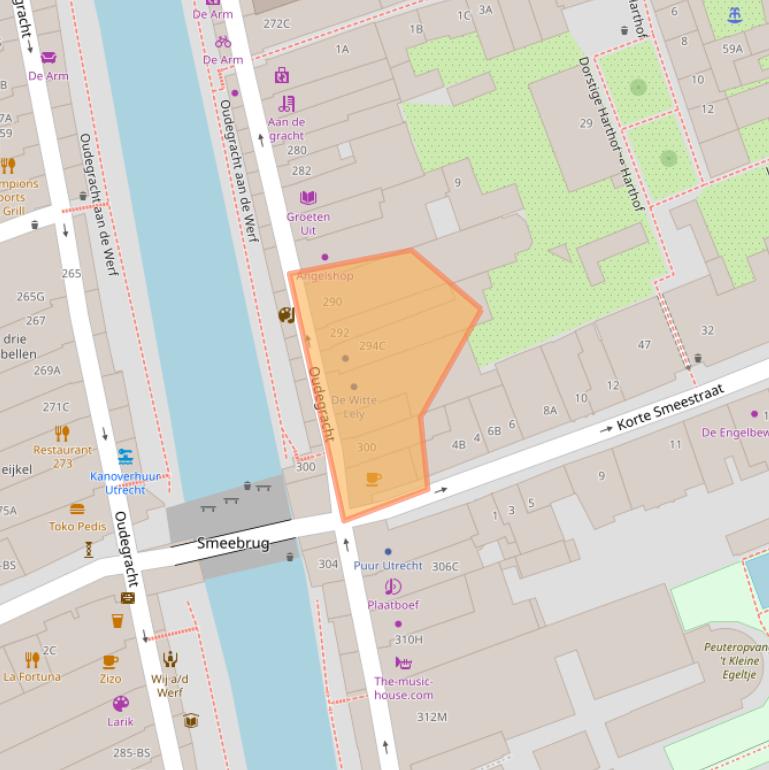 Kaart van postcodegebied 3511NX.
