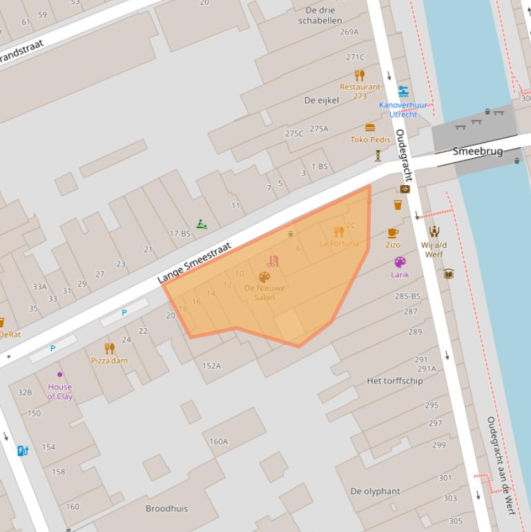 Kaart van postcodegebied 3511PW.