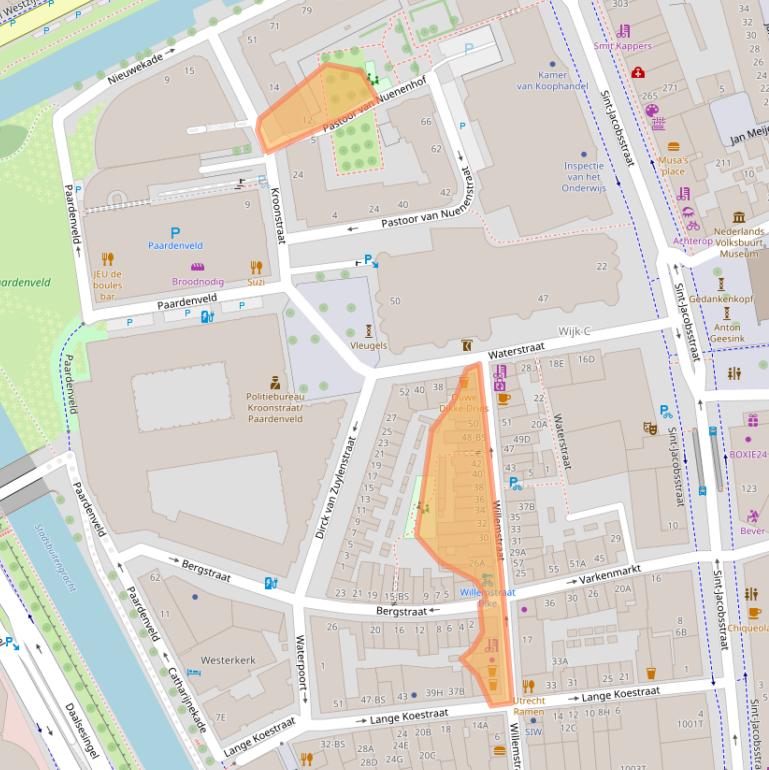 Kaart van postcodegebied 3511RK.