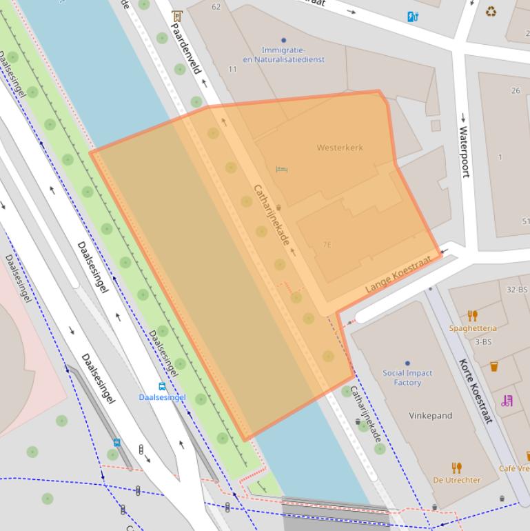 Kaart van postcodegebied 3511RT.