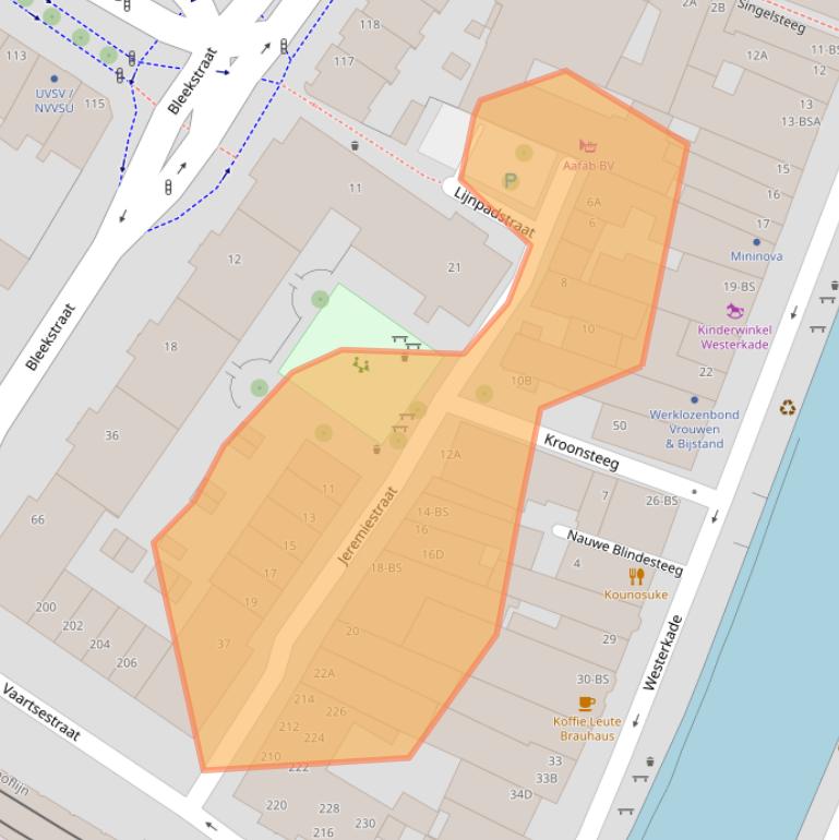 Kaart van postcodegebied 3511TW.